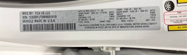 2021 RAM 1500 Laramie