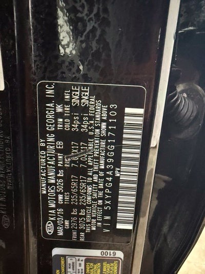 2016 Kia Sorento LX