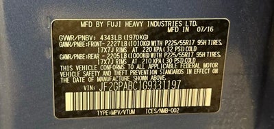 2016 Subaru Crosstrek 2.0i Premium