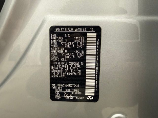 2021 INFINITI QX80 LUXE