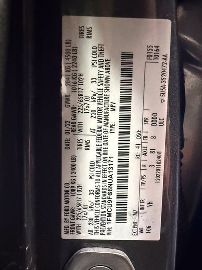 2022 Ford Escape S