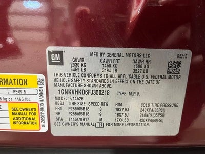 2015 Chevrolet Traverse 2LT 2LT