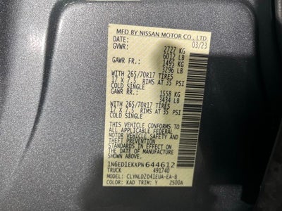 2023 Nissan Frontier PRO-4X