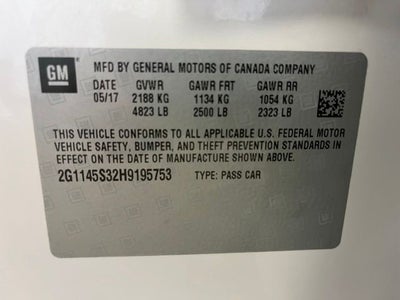 2017 Chevrolet Impala Premier 2LZ